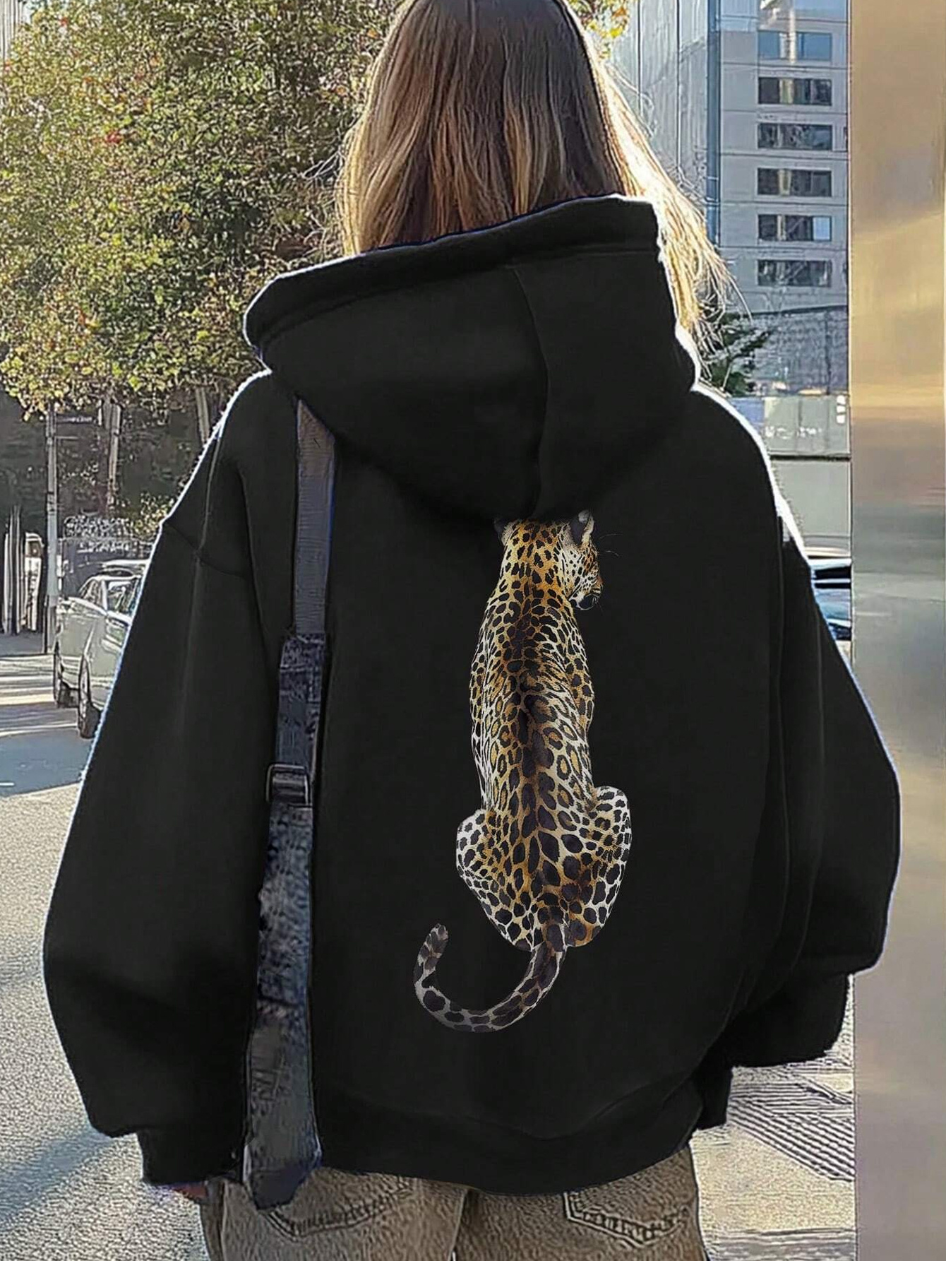 pullover perfection women's cozy animal print hoodie casual Temu