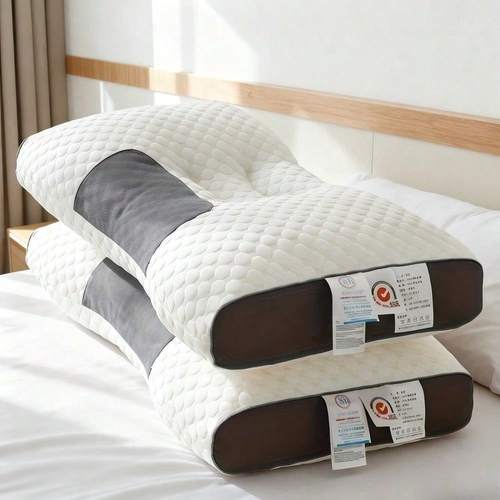 1 2pcs grade cervical lumbar support pillow for neck ergonomic pillow for lateral sleeping sleepers machine washable soft posture for for back neck