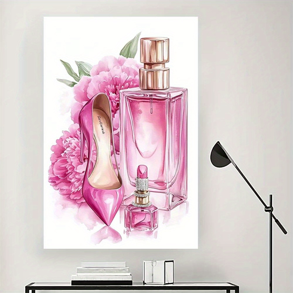 stilvolle leinwandkunst poster design absatz parfüm Temu Germany