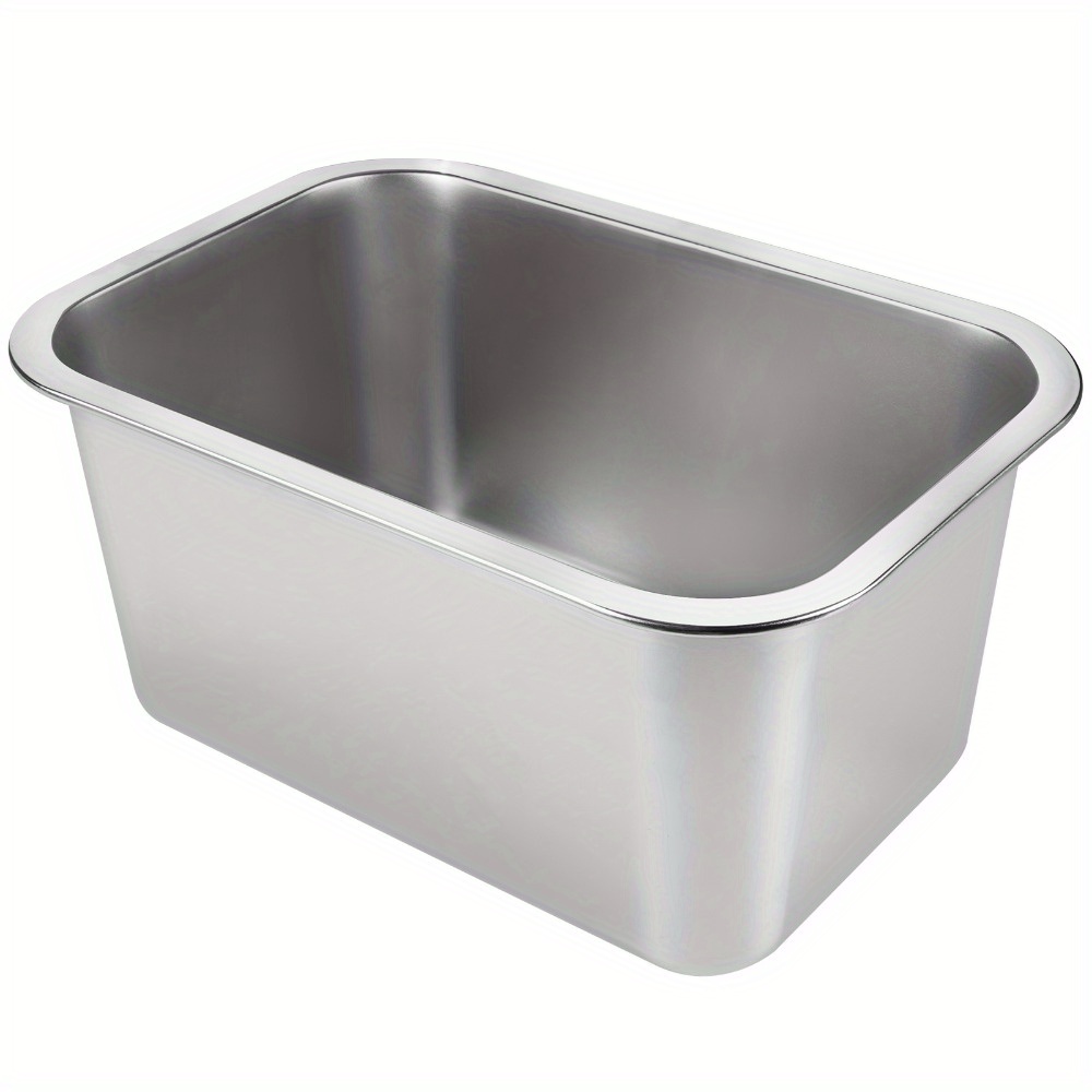 TEMU 10 Washing Up Bowl Large Square Kitchen Container Versatile Sink Washing Basin Mixing Bowl