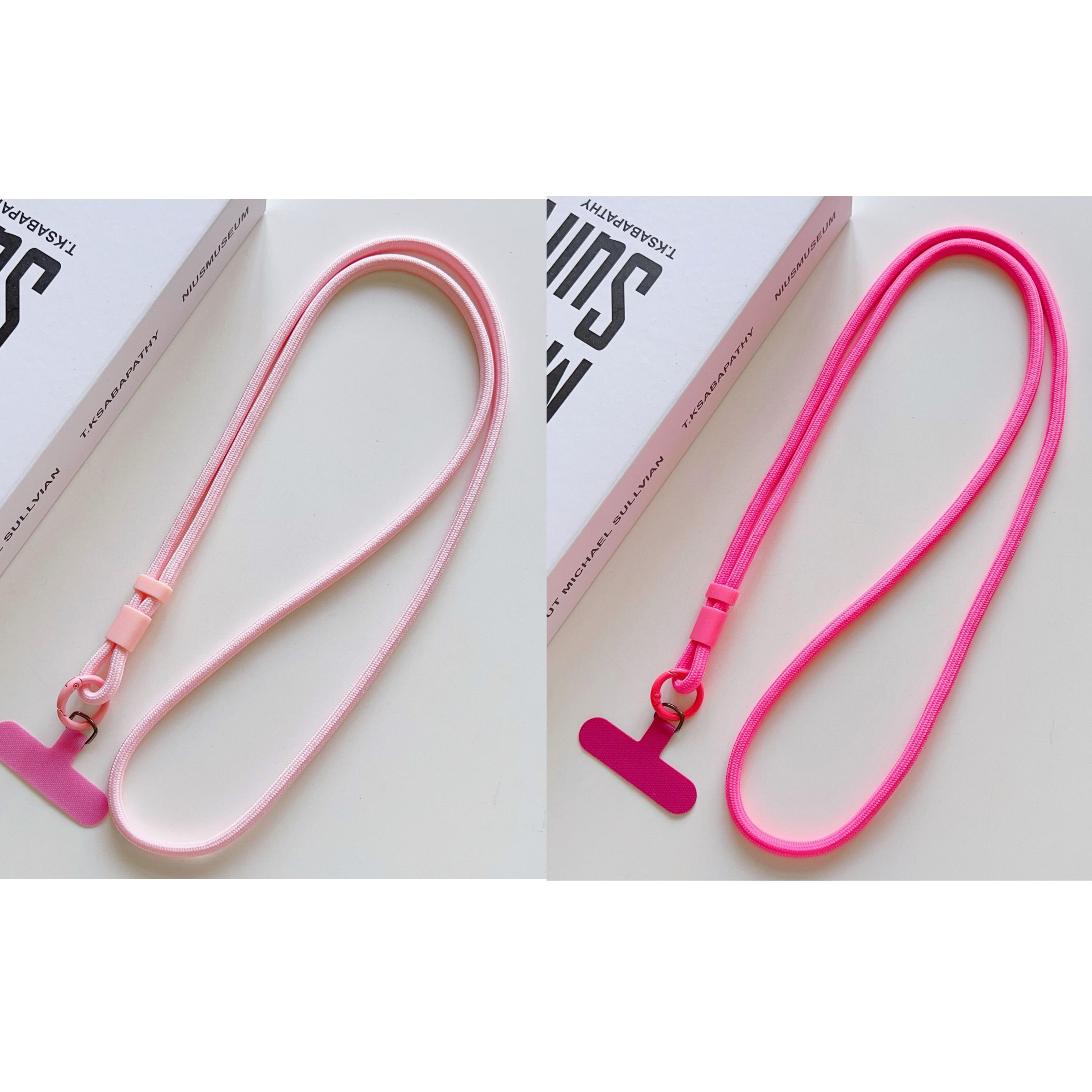 E-shop 2 Stück Verstellbare Lang-Handy-Lanyard Halsband - Umhängestrap mit Abnehmbarem Haken, Ideal für Outdoor-Sport, Reisen - -Verlust Schultergurt,