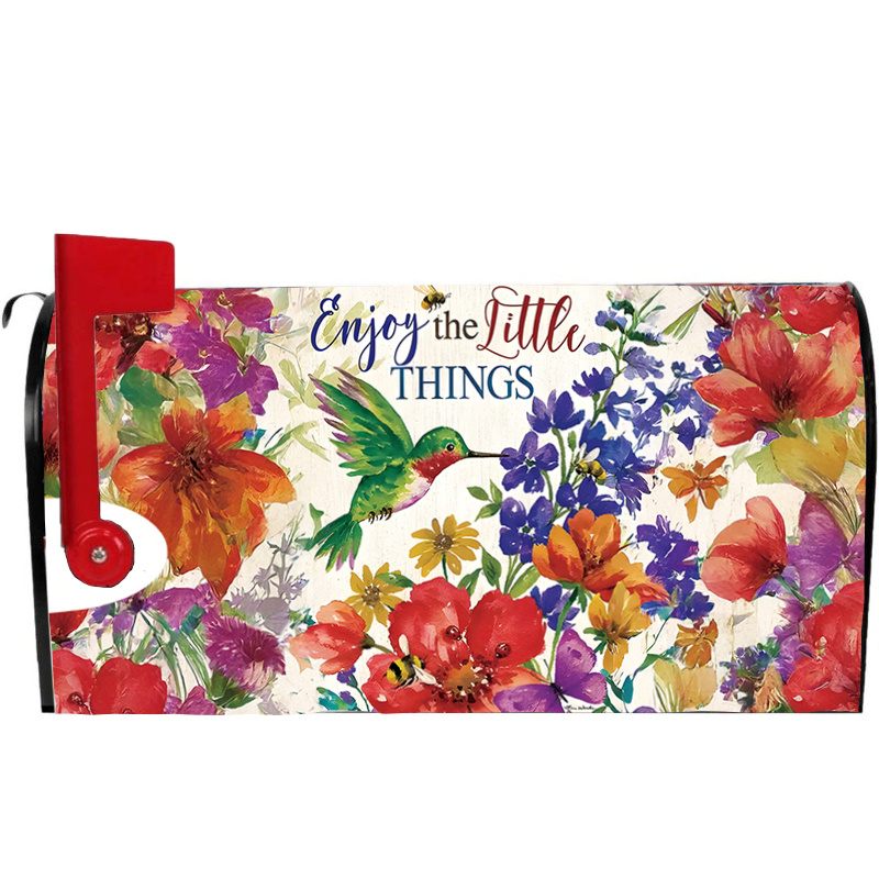 

Spring-themed Waterproof Magnetic Mailbox Cover, 21x18 Inches - Decor