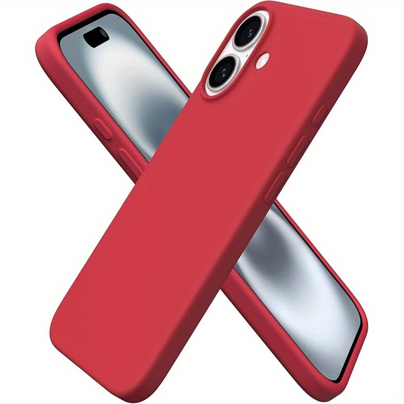 Slim Liquid Silicone Case for Iphone 16, 16 Plus, 16 Pro Max, And 16 Pro, Featuring Three Layers of Full Coverage, Soft Gel Rubber for Shock Resistance, And a Protective Cover Lined with Anti-Scratch Microfiber. - Image 7