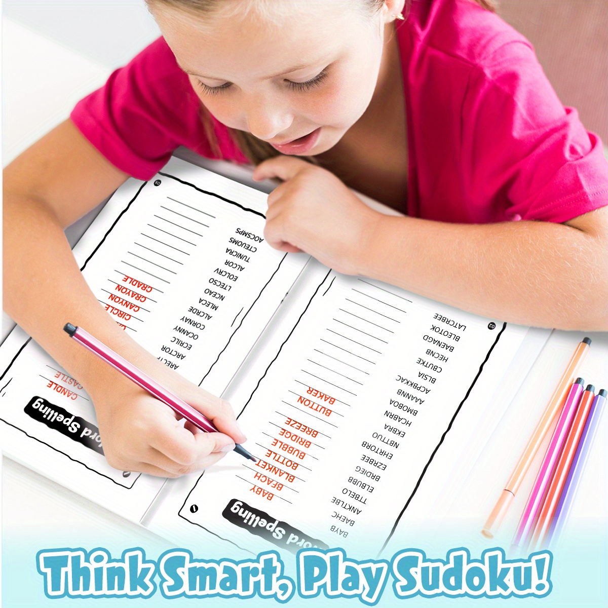 Scrambled Words Activity Book for Kids | Fun Spelling & Vocabulary Games | Educational Language Learning Workbook