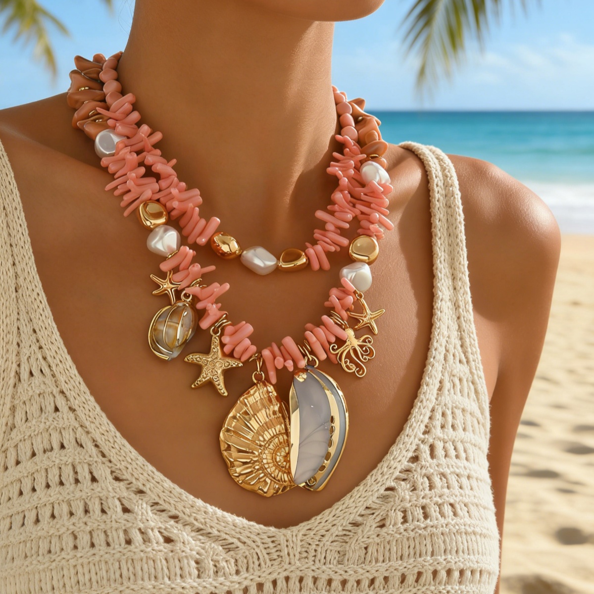 1 bohemian alloy scallop conch octopus