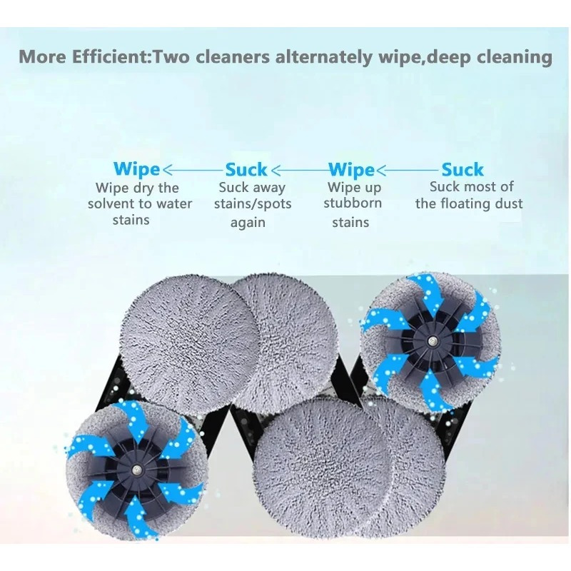 6pcs   168 188 mop pro cloth accessories high quality window cleaning   sweeping cloth robot vacuum cleaner floor attachment spare parts details 2