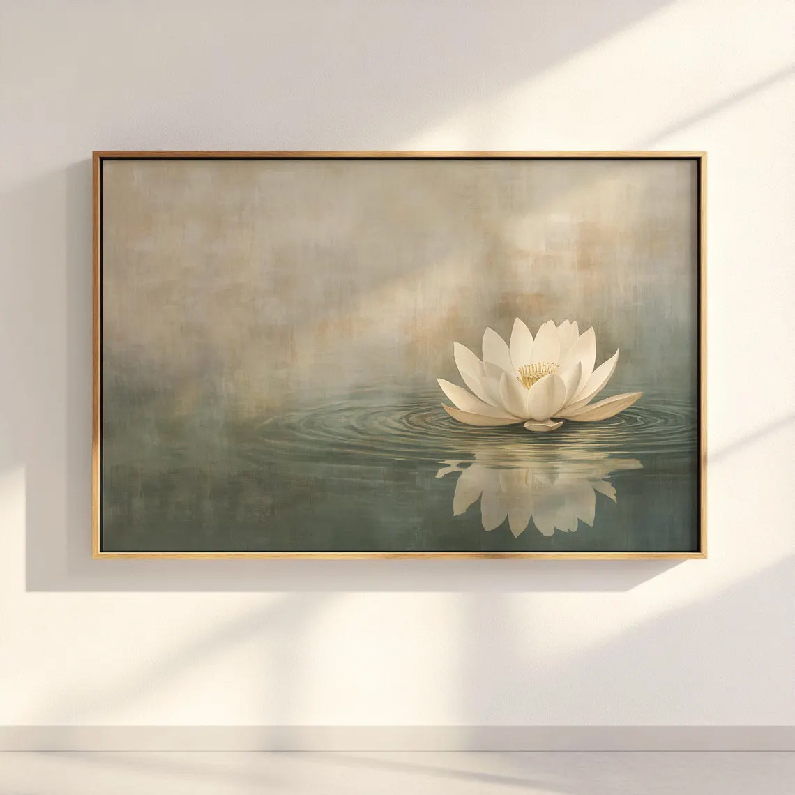 TEMU 2d Flat, 2d Flat, Wall Art, Retro Poster, Sage Green Canvas Painting, - Botanical Art Print - Modern Minimalist Decor, Suitable For Living Room