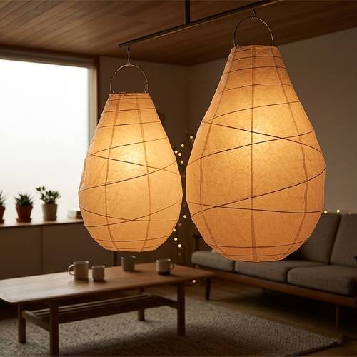 2pcs pack paper lamp shades suitable for floor pendant lamps modern ceiling shades compatible for bedroom weddings parties minimalist home decor with glow installation