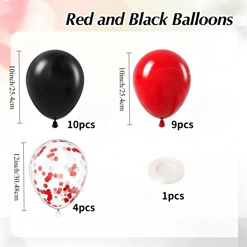 TEMU Juego de 24/56 piezas de globos de y genéricos de látex de 10 pulgadas para , con de de 12 pulgadas y cinta, para decoración de de de interior y