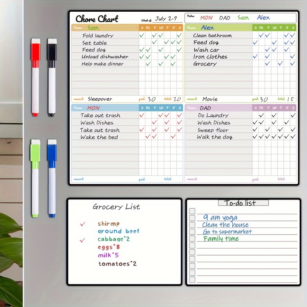 routine chart sold on Temu Australia