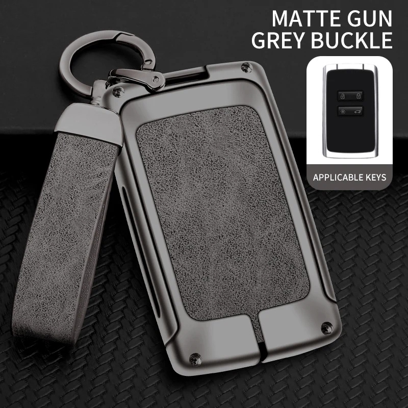 Image of Auto Tpu Alloy Key Case Bag For Renault Zoe Arkana Espace Megane Grand Scenic Duster Card