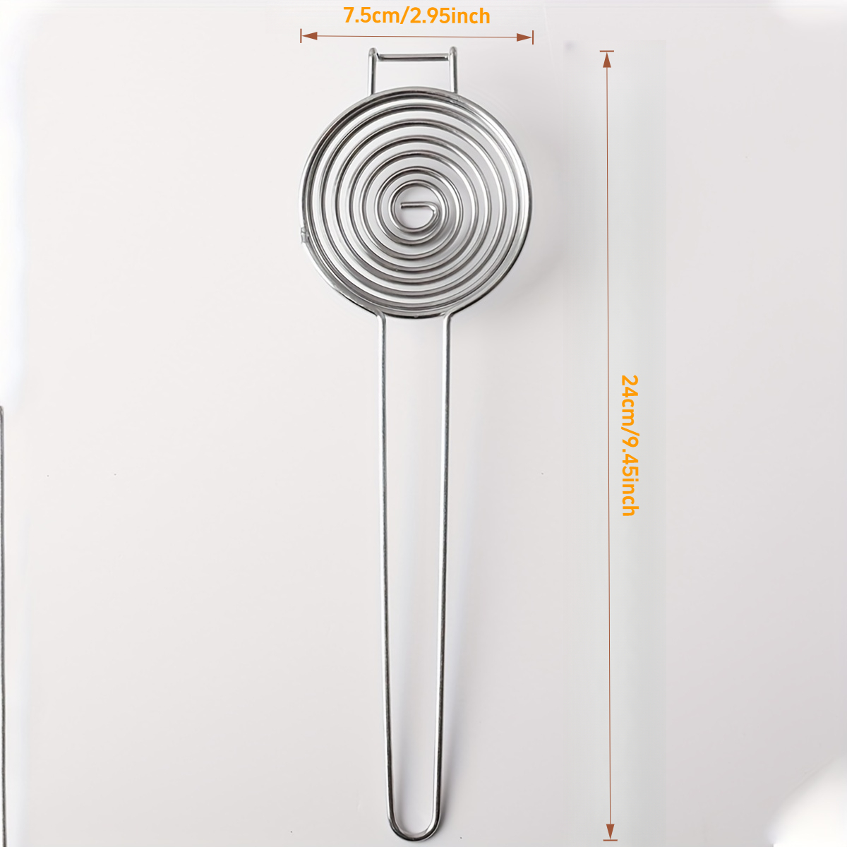 TEMU Stainless Steel Long Handle Egg Yolk Separator Filter, Egg White And Yolk Separator Screen, Household Baking Egg Divider Gadget
