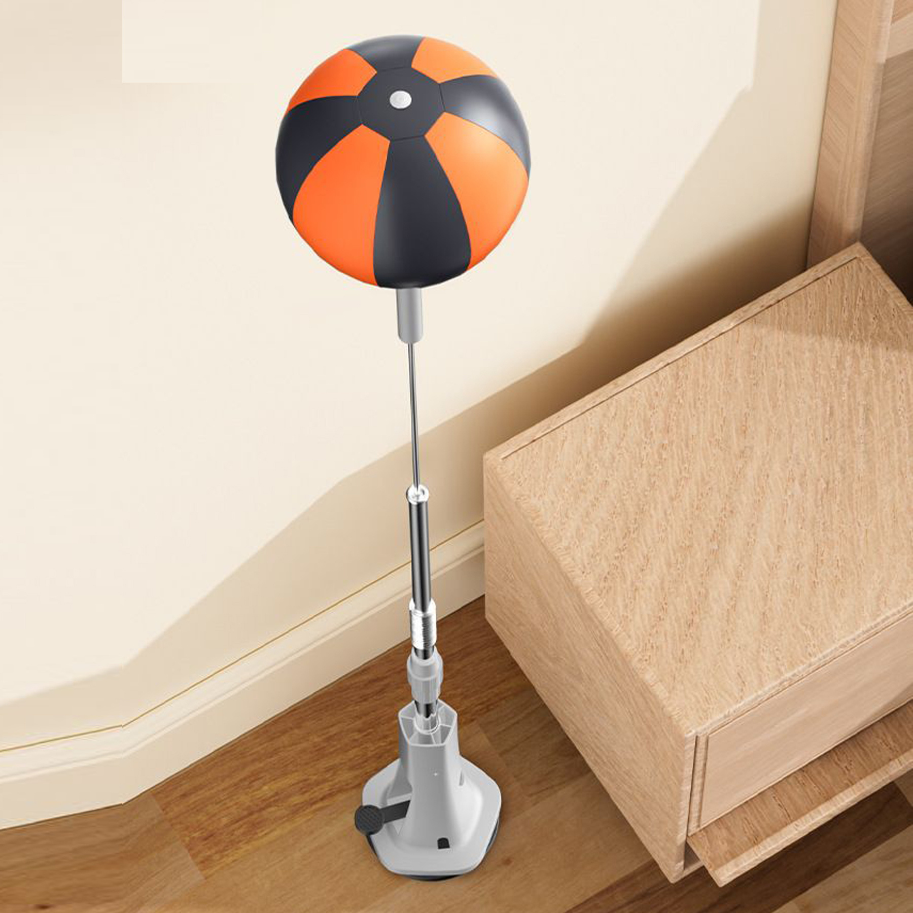 室内搏击沙袋，家用拳击柱 - 多层防护稳固抗打 柔软亲肤耐击打 高度 140-170cm 可调 适配大理石地面 释放压力 健身训练 不倒翁沙袋、速度球靶、成人训练袋、室内健身柱 oz006-01-g6 商品详情 2