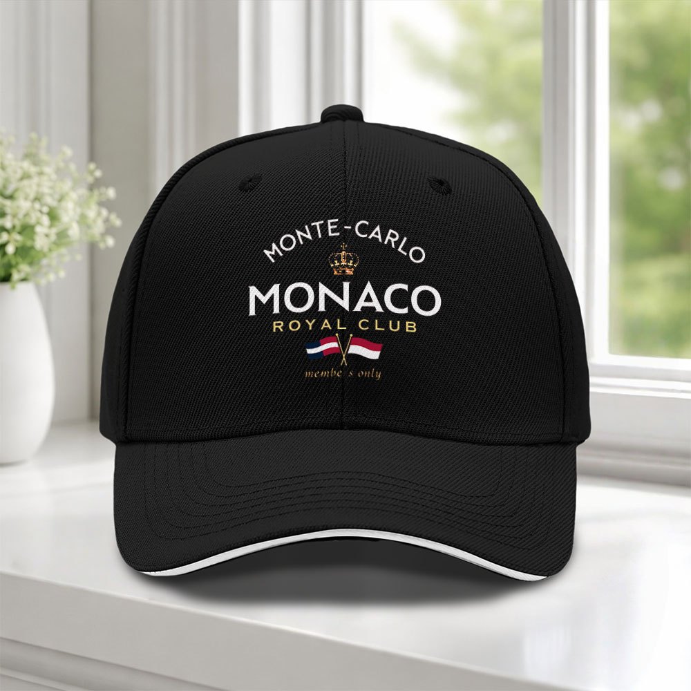 TEMU 1pc Monaco Baseball Cap Adjustable Duckbill Hat With Monaco - Lightweight Suitable For Weddings, Parties, Golf, Cycling, For Men &, Gift For