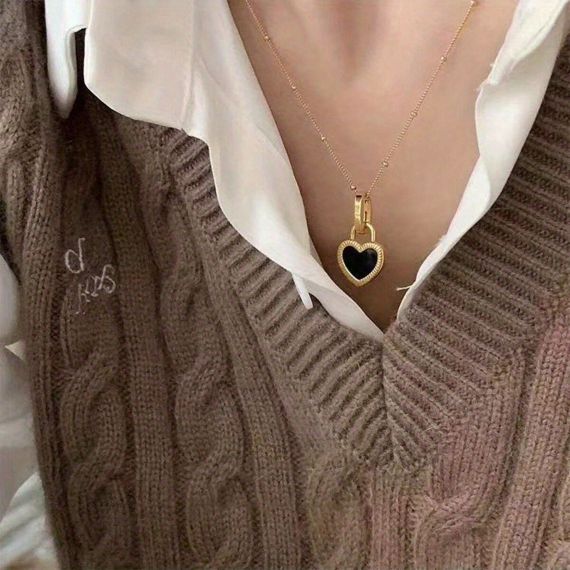 

Double- Pendant Necklace - Steel, For Or Gifting