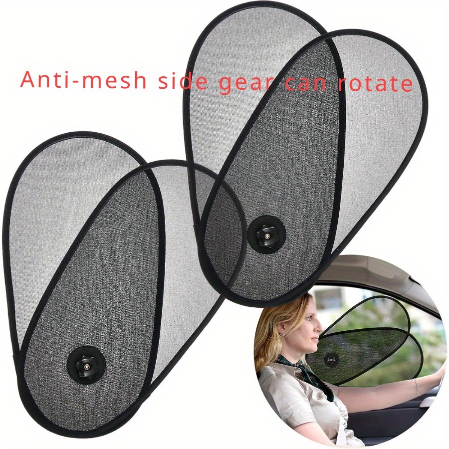 2pcs car sunshade adjustable rotatable and windshield side protection privacy sunscreen summer item heat insulation uv protection pvc material