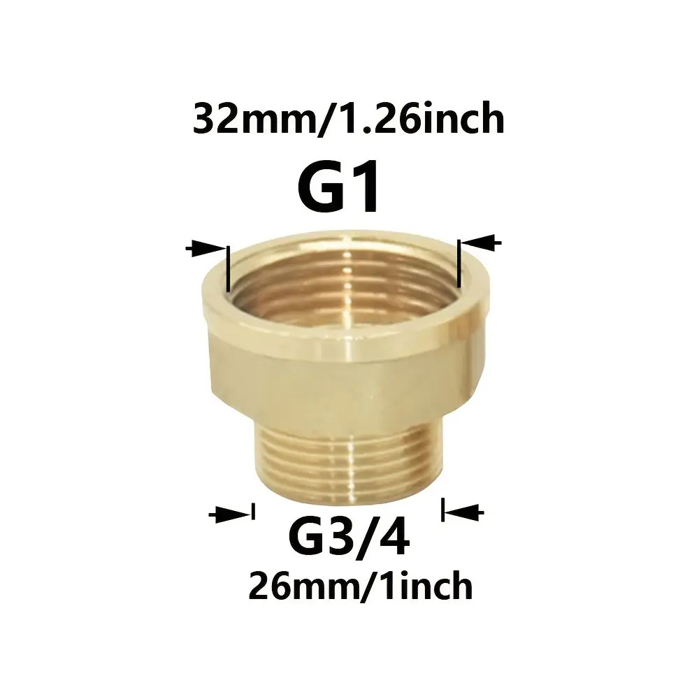 Metal Pipe Fitting For Reducing Pressure, Featuring Male And Female Threads, Sized From 1 Inch To 3/4 Inch