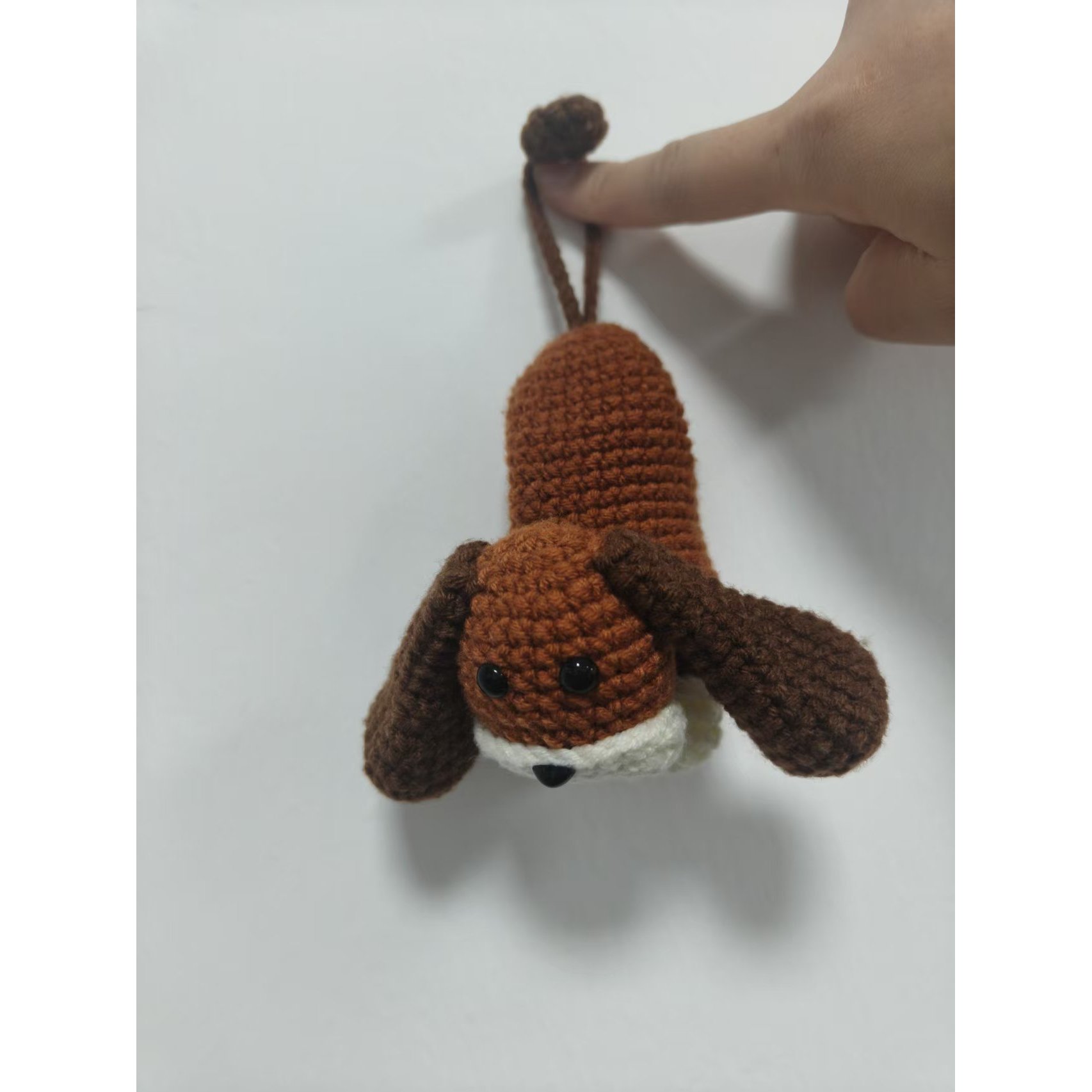 TEMU Handmade Crocheted Dog Key Pouch/ For Anti Lost Car Keys/ Keychain Accessory/ Crochet Accessory