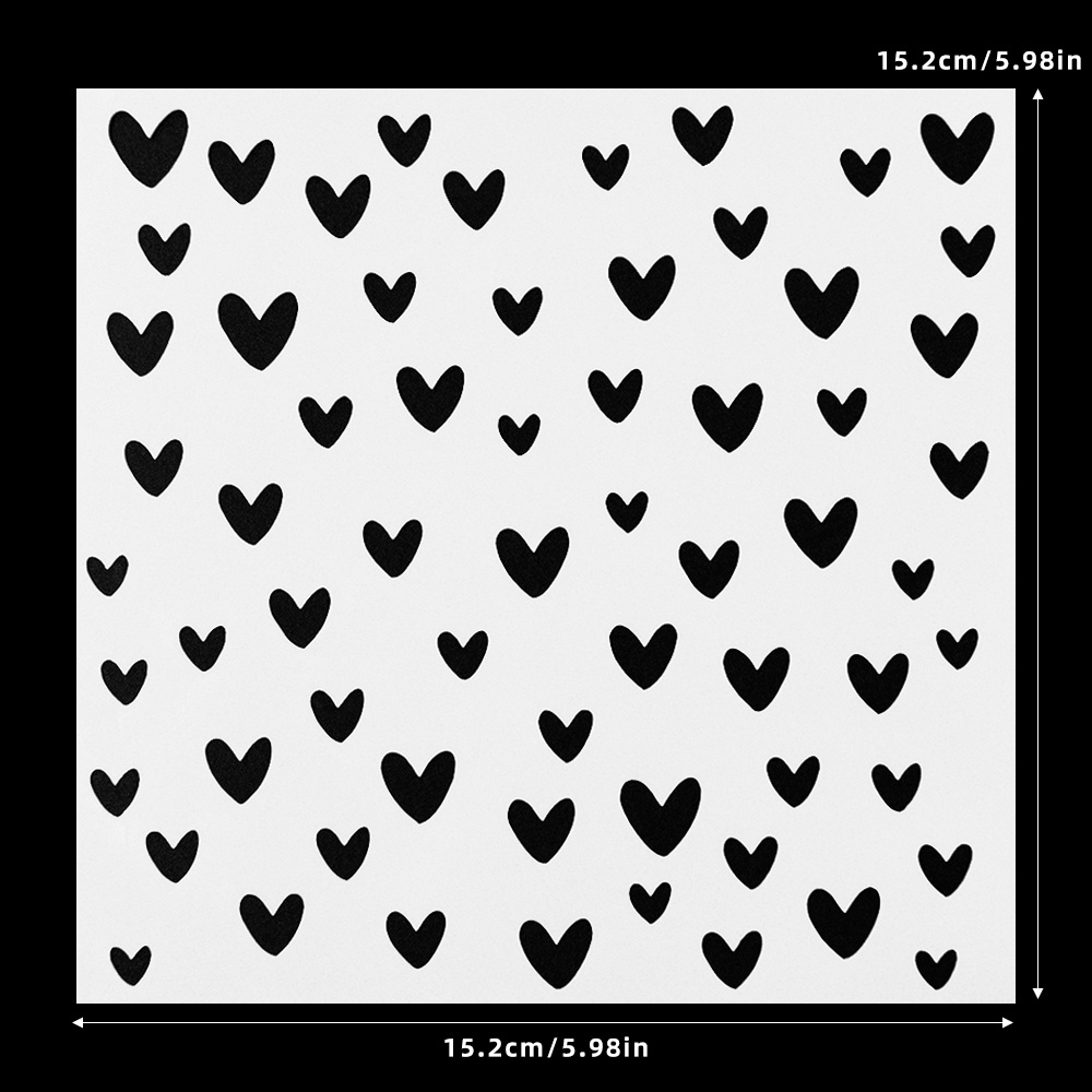 1pc Romantic Style Of Stencils Plastic Reusable Clearances For Diy Bouquet Card Making Hand Ledger Background Decoration