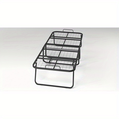 Folding Bed with 4 Inch Memory Foam Mattress, Single Rollaway Bed for Guests, Space Saving Portable Bed with Lockable Wheels, Easy Assembly& Moving, 75 x 31(Standard)