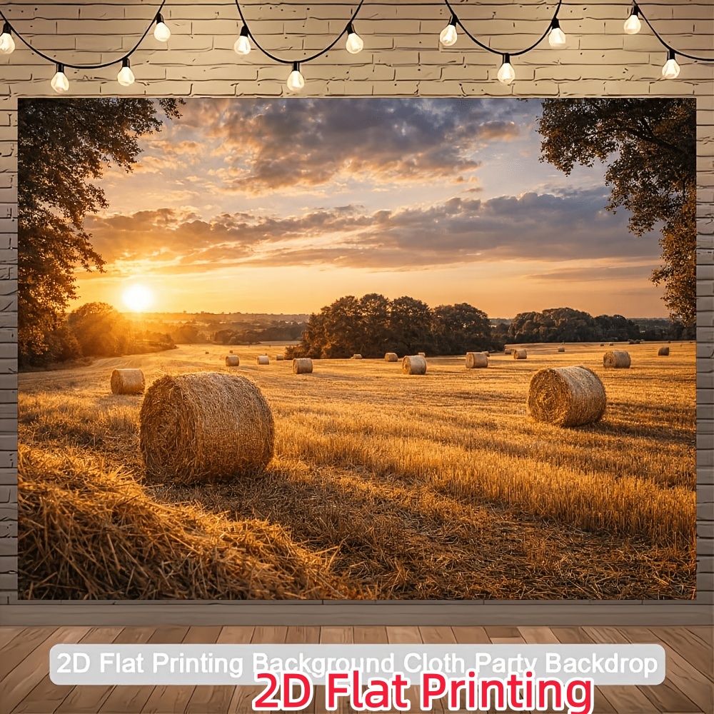 Golden Wheat Fields Autumn Countryside Banner
