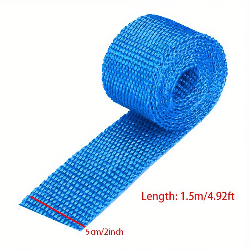 TEMU 1 Rouleau de 5 cm * 1,5 m 2 pouces * 5 pieds 900-1200 degrés Temperature Fibre de Verre Échappement Tête Film Isolation Thermique Rouleau Ruban