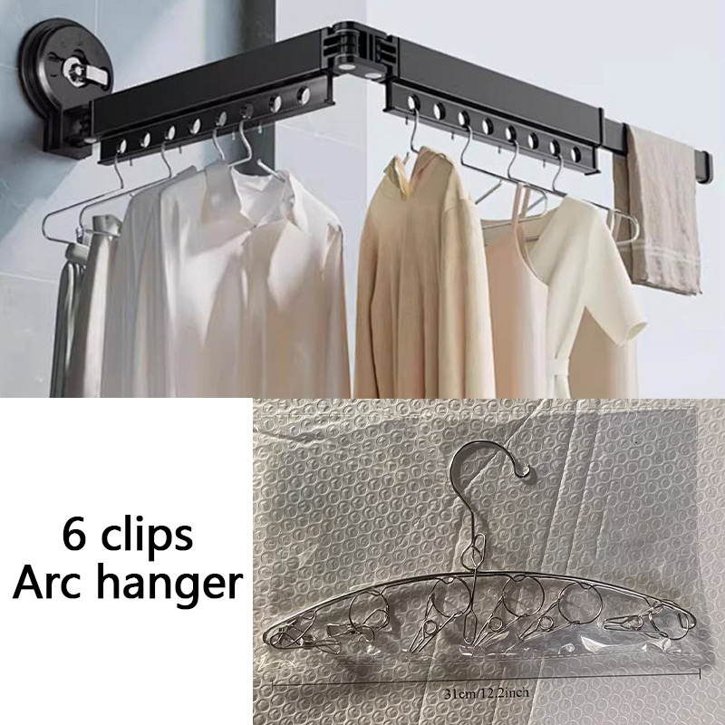 TEMU Multifunctional Stainless Steel Hanger Set With Multiple Clips, Featuring Innovative Non-slip Clamps And Windproof Design, Ideal For Drying