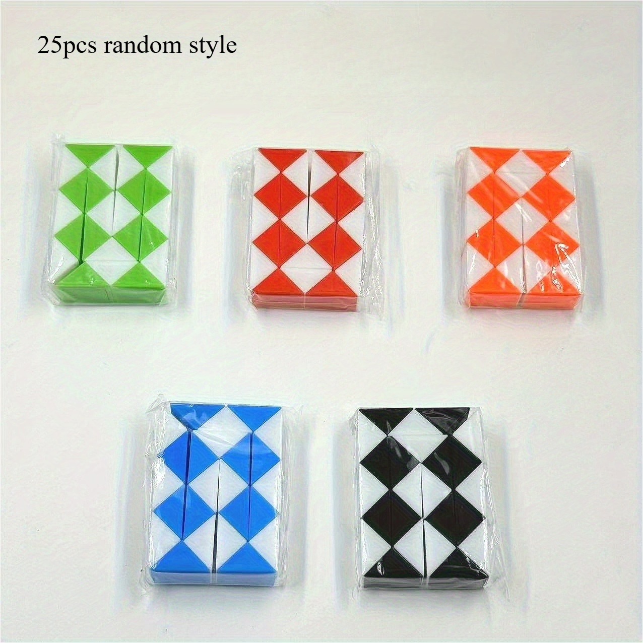 Image of 5/15/25pcs Mini Cube Puzzle Toy Durable Plastic Brain Teaser For Kids Educational Diy Hand Fidget Toy Party Favor Classroom Reward Holiday Gift Christmas Halloween Easter Thanksgiving Random Color