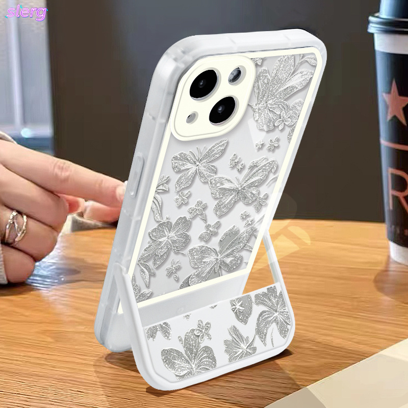 TEMU Phone Case - Transparent Foldable Invisible Stand Phone Case, Suitable For Iphone 11/12/13/14/15/16/17/pro//, Perfect Gift For