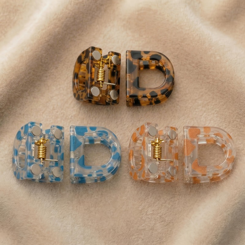 TEMU 3pcs Magnetic Hair Clips, Styling Hair Clips, No Pull Hair Clips, Portable Hair Clips, Suitable For All Hair Types, Curly Hair, Fine Hair, Short