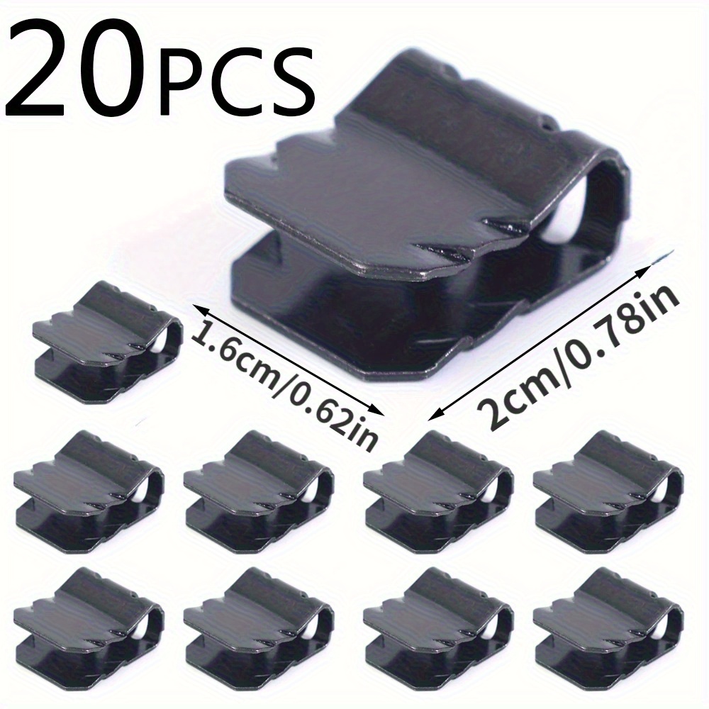 Image of 20pcs U-shaped Car Fender Clips, Steel Motorcycle Truck Mudguard Fasteners, Engine Guard Kit For Auto Bumper Cover