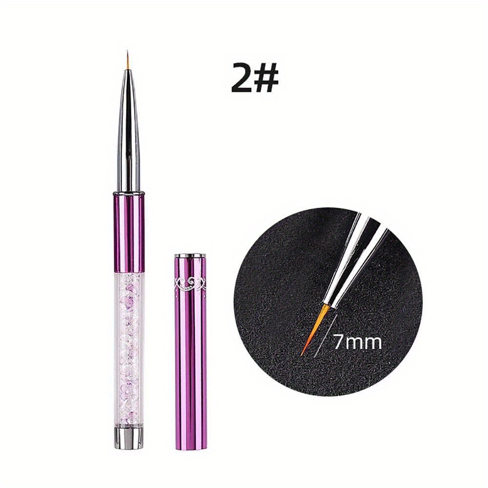 2pcs Nail Art Brush and Pink Nail File Set
