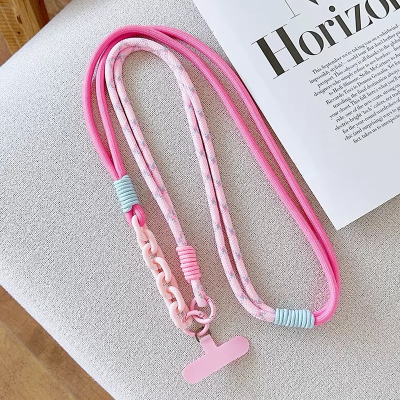 E-shop 1 Stück Verstellbares Handy-Lanyard für den Körper, Diebstahlsicherung, Strapazierfähige gewebte Nackenband mit drehbarem Haken, Universelle