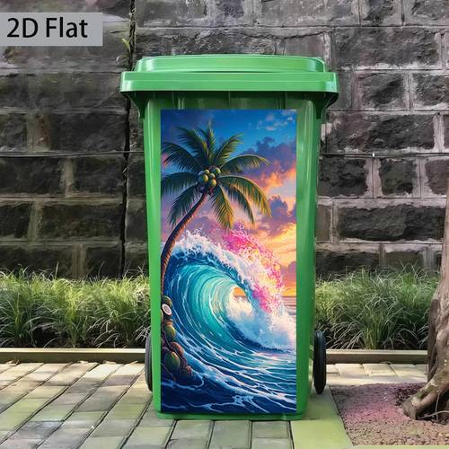 pegatina para de basura de cocina con estampado de 2d , 1 pieza, 37x82 cm, temática de de teñidas y al , papel tapiz autoadhesivo para decoración y cocina, para armarios y guardarropas, decoración de cocina, pegatina para el hogar, 2d