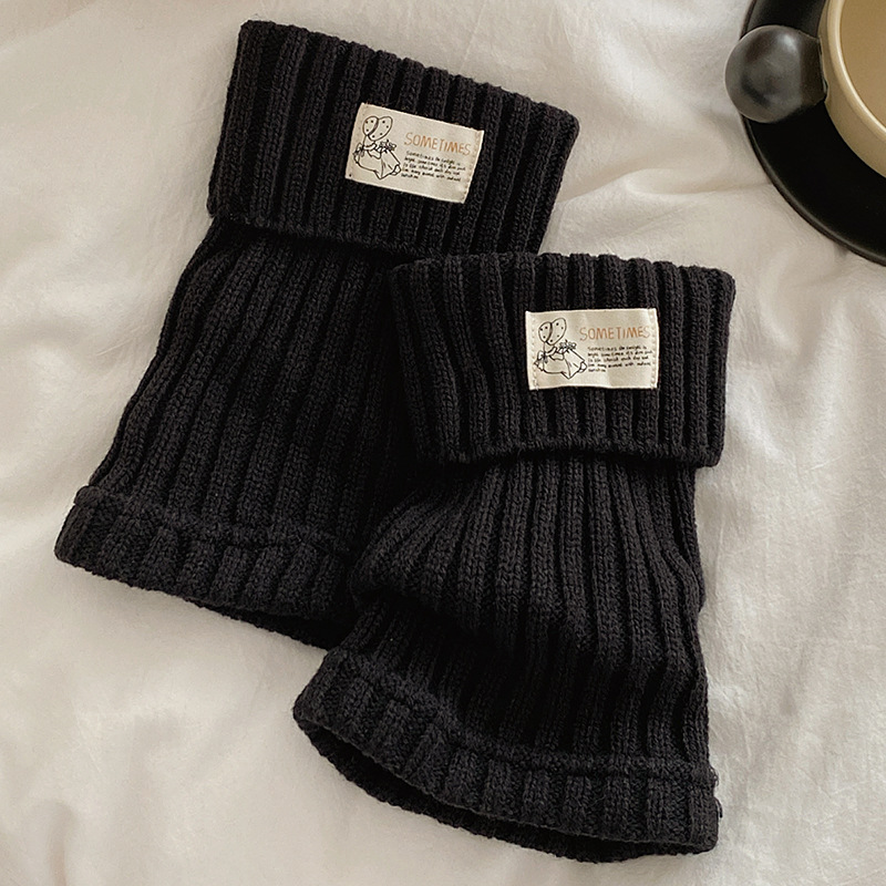 Autumn/winter Jk Sock Sleeves, Japanese-style Warm Fabric Label Slouchy Leg Warmers, Snow Boot Slouchy Sock Sleeves
