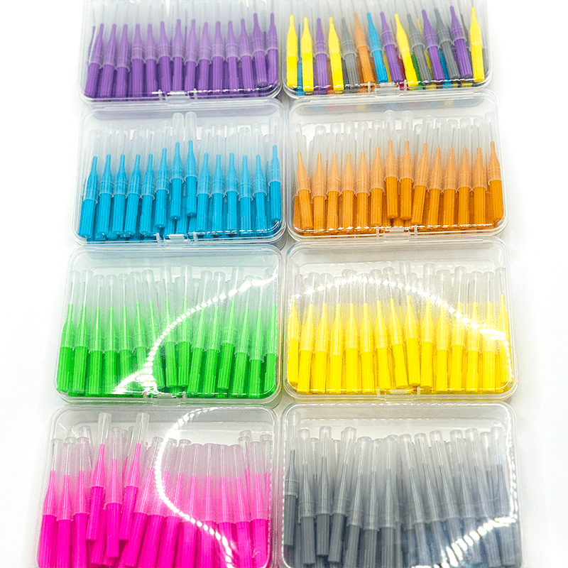 55pcs box toothbrush   tooth brush dental laboratory material   teeth oral care orthodontic tooth