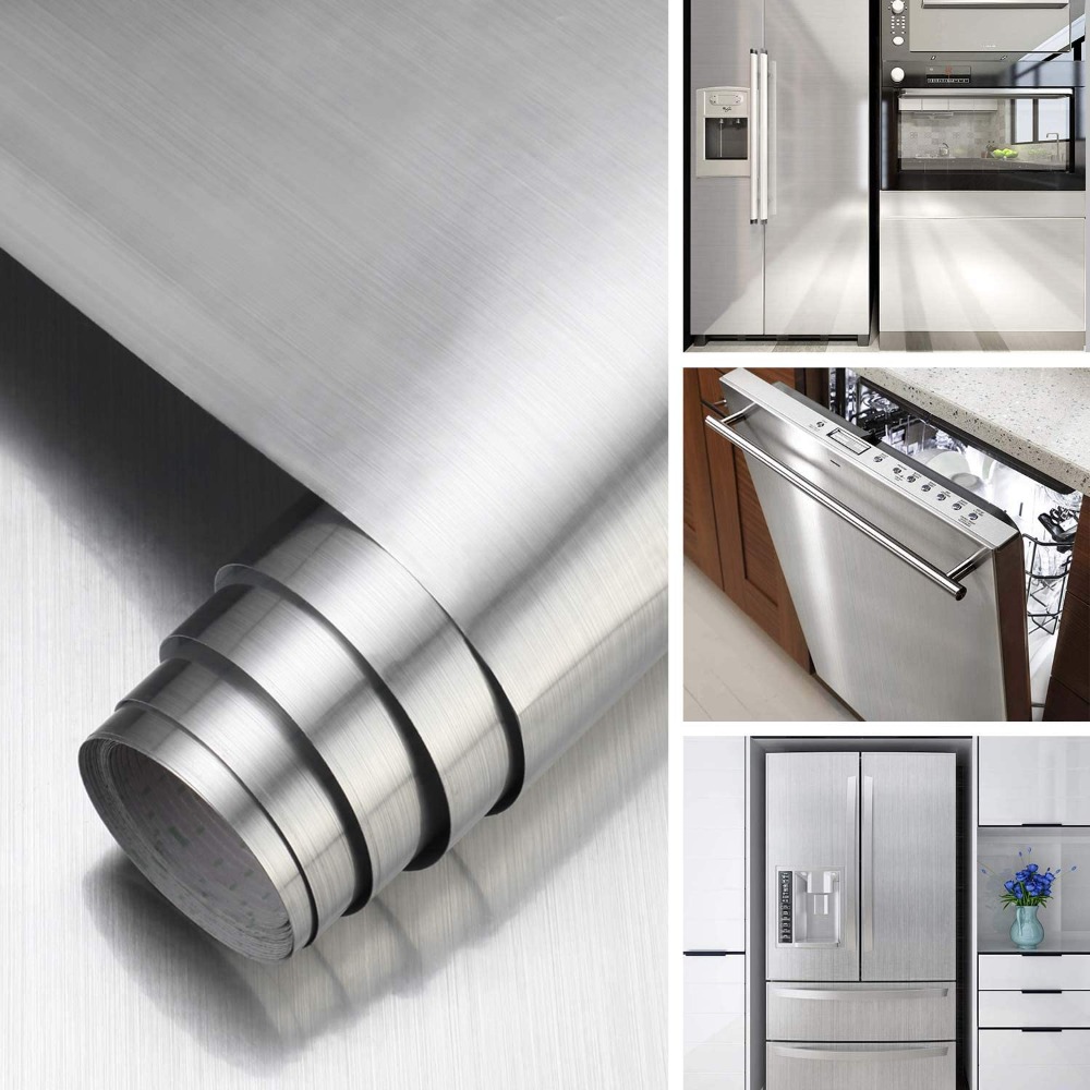Image of 60cm X 5m Pvc Self-adhesive Film - Durable Decorative Sticker For Cabinets, Countertops, Walls & Furniture, Easy To Cut & Apply