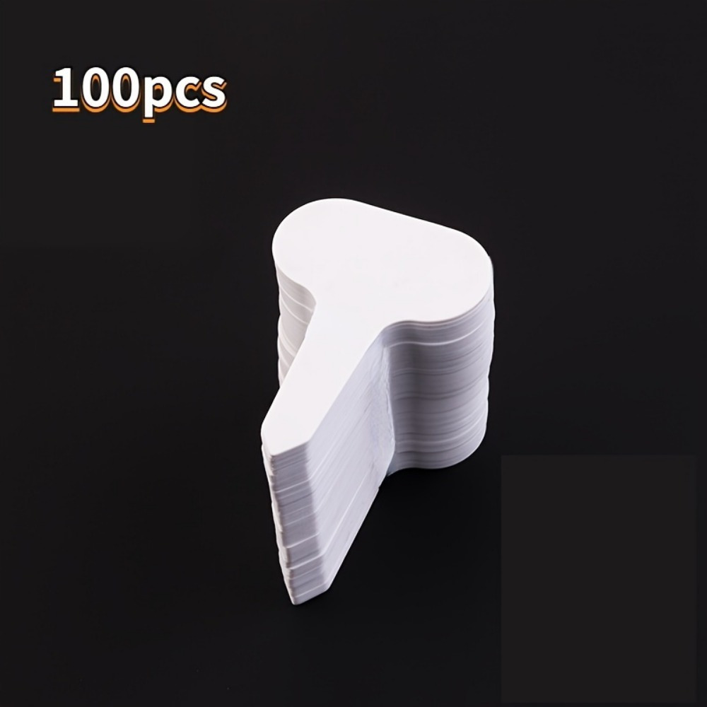 E-shop 100 Stück, Kunststoff-Pflanzenetikett Typ T, Baumschuletikett, Gartenetikett, Outdoor-Pflanzenetikett, wasserdichtes Etikett, wiederverwendbares