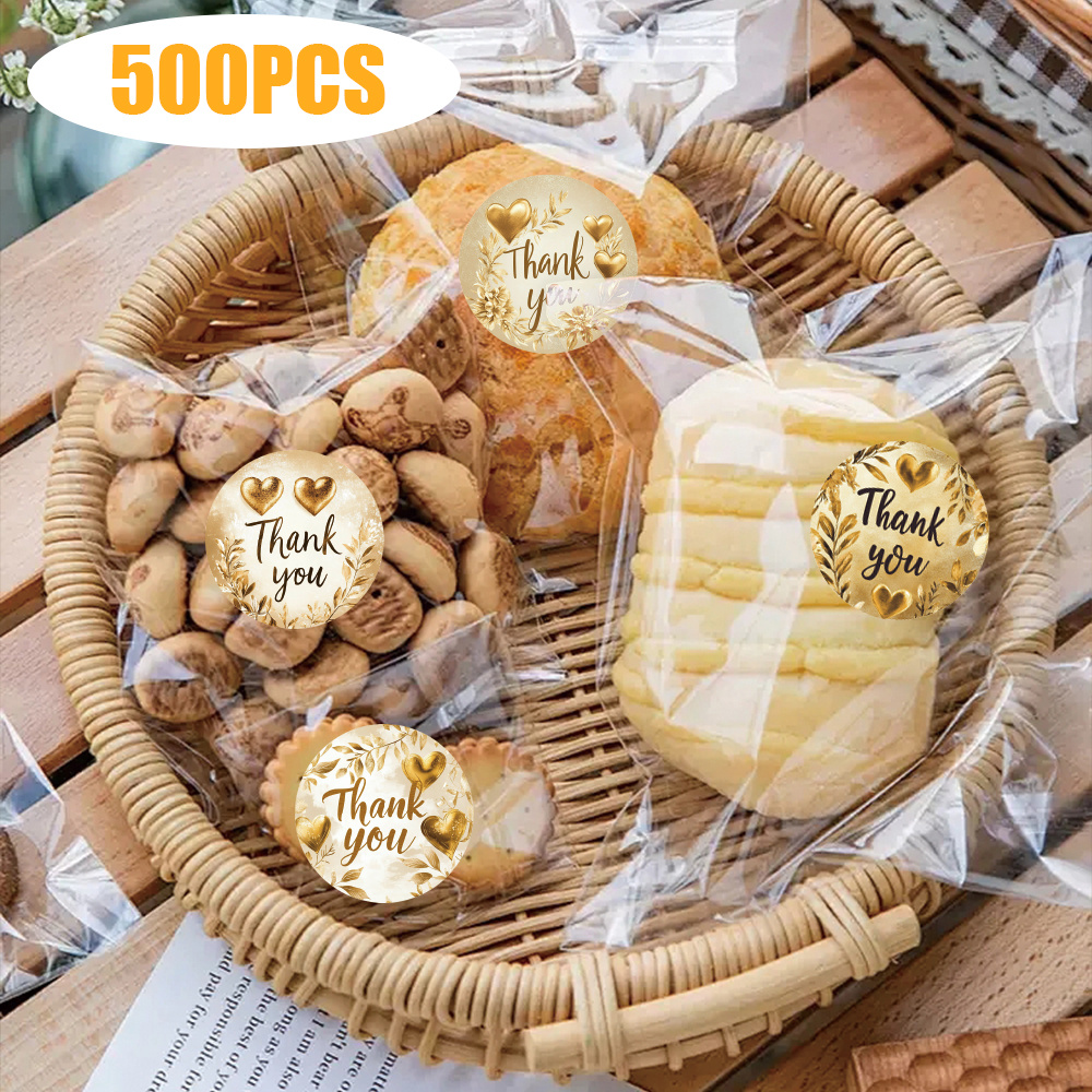 TEMU 500pcs/roll, -shaped Thank You Pattern Stickers, Gratitude Stickers, Suitable For Product Packaging, Tablets, Phone Cases, Journals, Skateboards