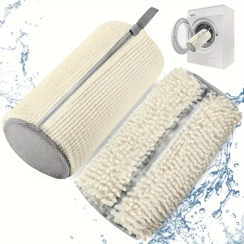 1pc shoe washing machine bag washing machine and dryer laundry shoe bag dustproof shoe bag reusable shoe cleaning bag suitable for sports shoes and tennis shoes cleaning kit white