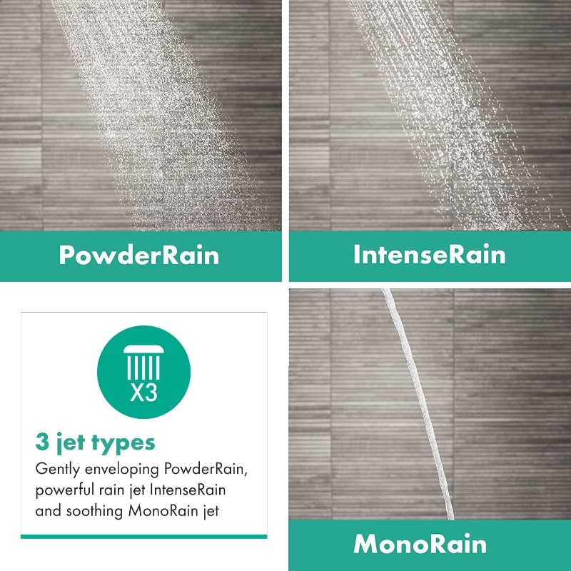 Hand Shower Pulsify Select S Shower Head with 3 Spray Modes