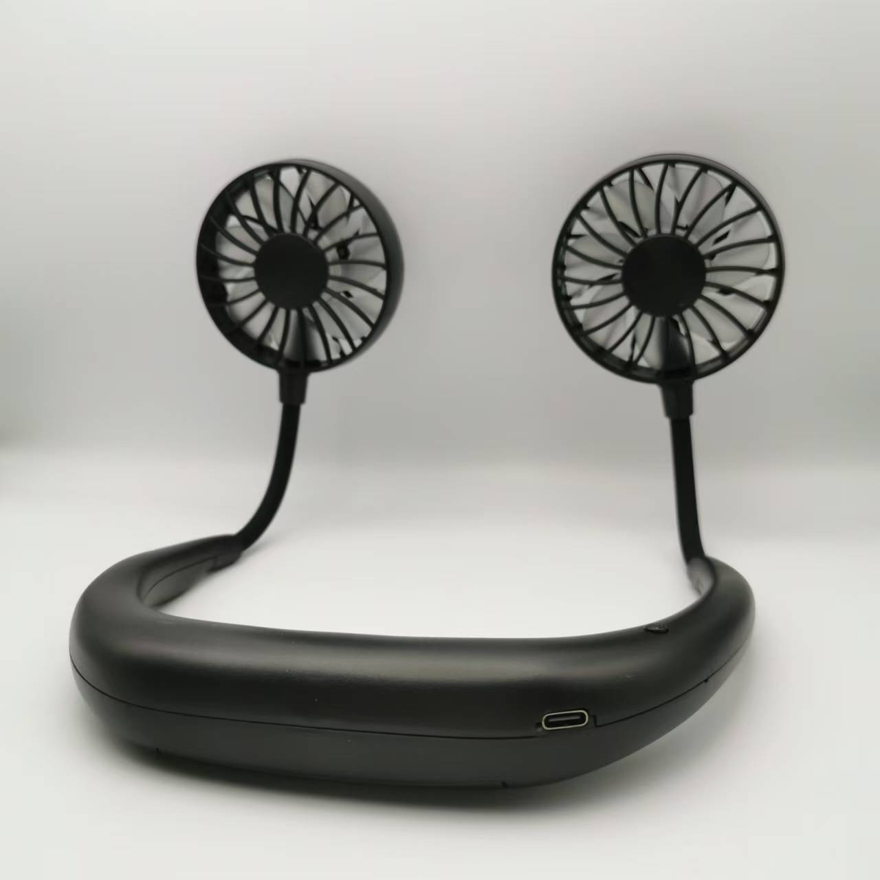 TEMU 1pc Compact Neck Fan, Neck Hanging Fan, Multifunctional Charging Fan, Quick Cooling, 3-speed Adjustable - Suitable For Outdoor, Office,