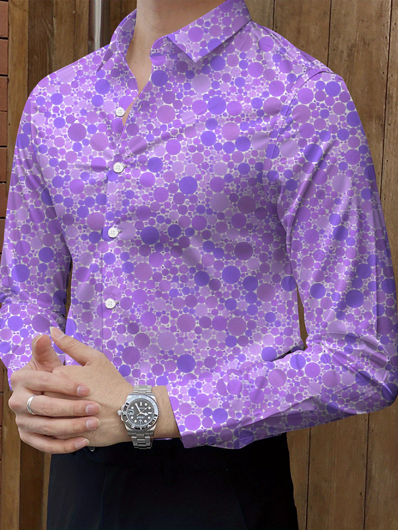 strapless open back dress Printed Purple Shirt – Crimsoune Club main image 0