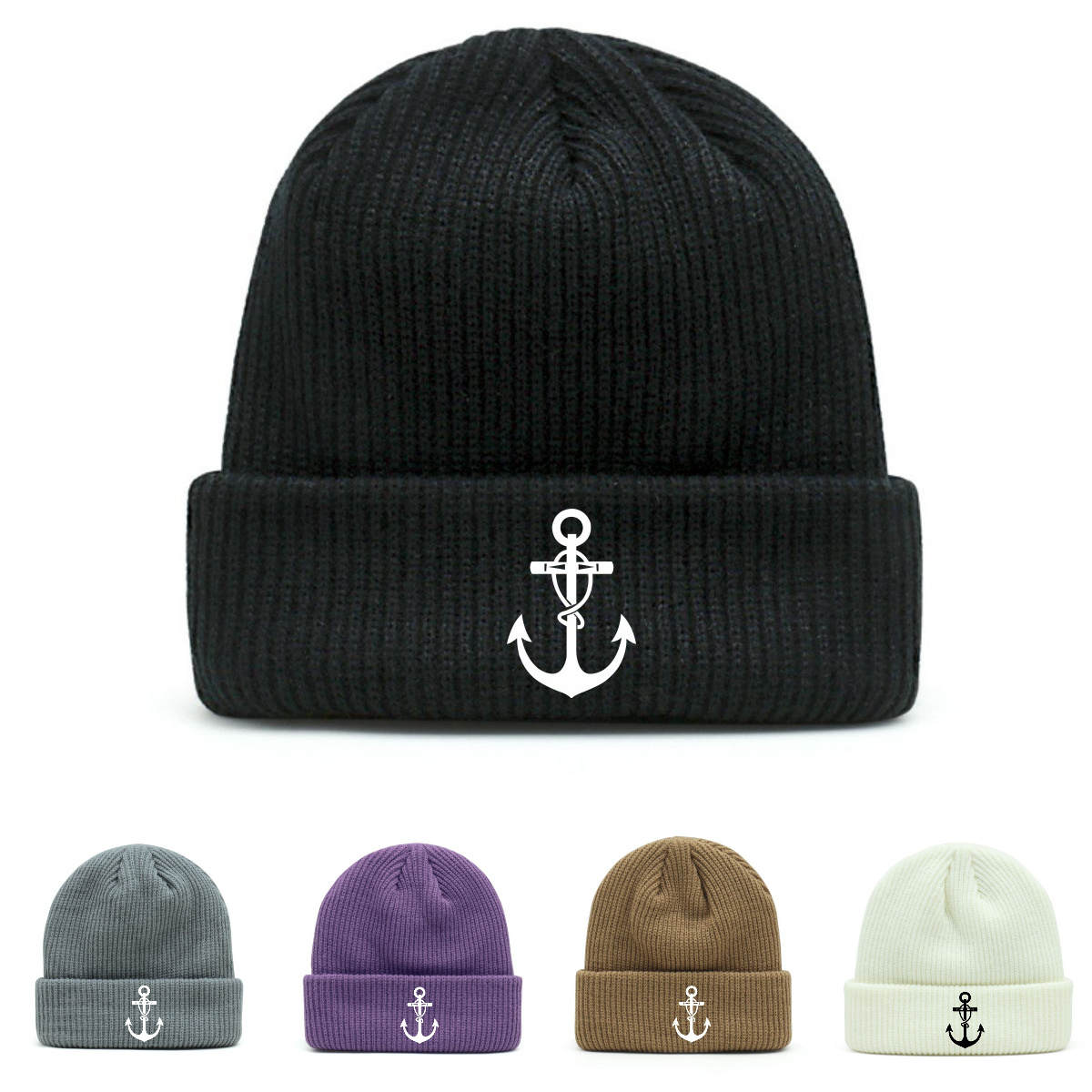 

Beanie - , Hat Anchor Embroidery &