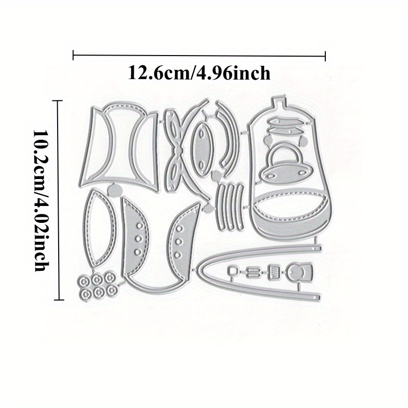 Image of A Metal Cutting Die In Of A Shoe, Perfect For Greeting Cards Or Templates For Decorations