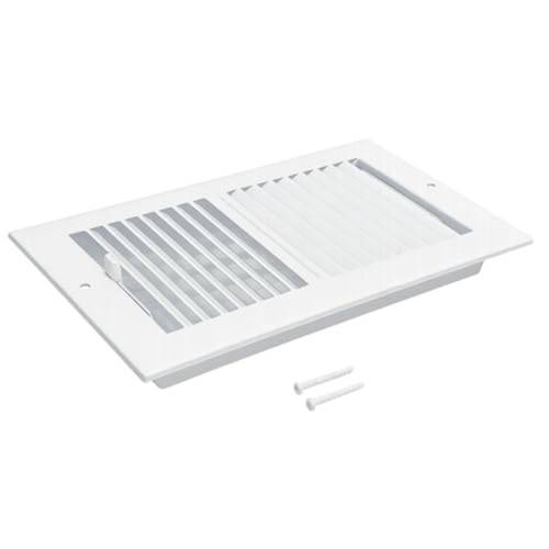 air vent and ceiling register 2 way straight vent cover hvac supply grille for wall or ceiling 1 duct opening heavy duty register