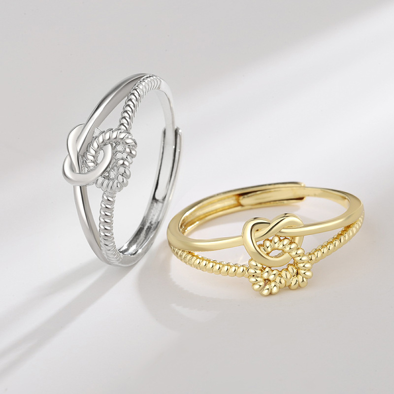 Minimalist Daily Knot Design Ring for Women