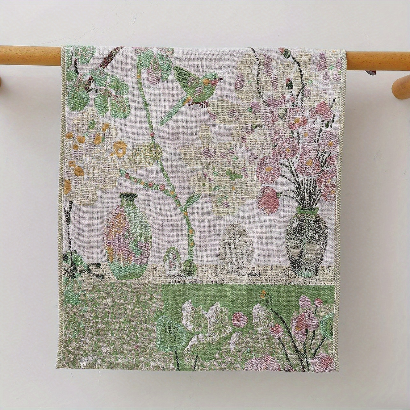 Flowers And Series Gauze Face Cloth 4-layer Gauze Square Scarf Cloth