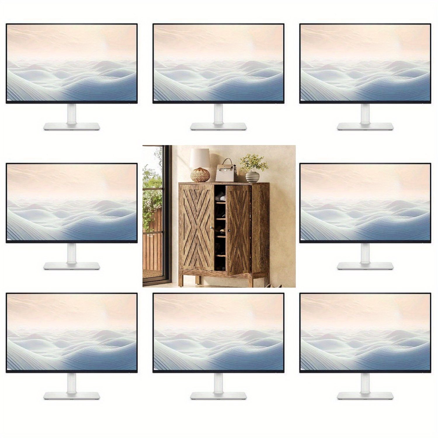 5-tier Brown Wooden Shoe Cabinet | Adjustable Shelves For 20 Pairs, For Living Room, Bedroom, Entrance - Missoul Brand