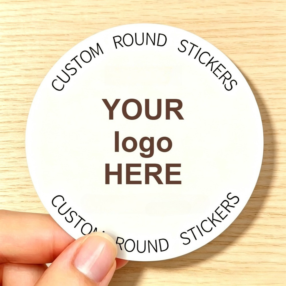 TEMU 1000pcs Feuilles d'autocollants ronds, 3Cm/1.18In, Support de chargement de personnalisés, logos, photos, codes QR et . Convient à diverses